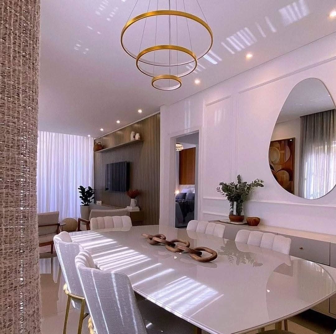 Contemporary living and dining interior