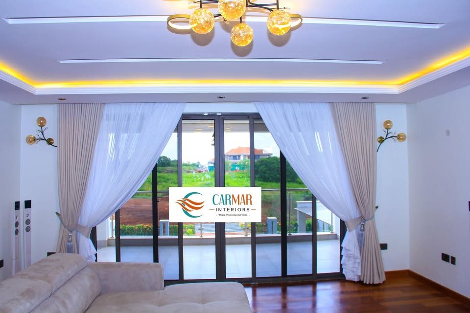 Window treatment with curtains and sheers